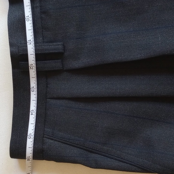 NWT Men's Chasteman Suit Blazer Pleated Pants 38R 32x32 Dark Gray Blue Pinstripe - Picture 12 of 14